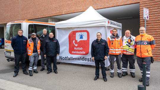 Notfallmeldestelle Übung Nordstadtschule
