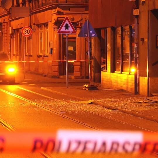 Explosion in Mannheimer Cafe Explosion in Mannheimer Cafe